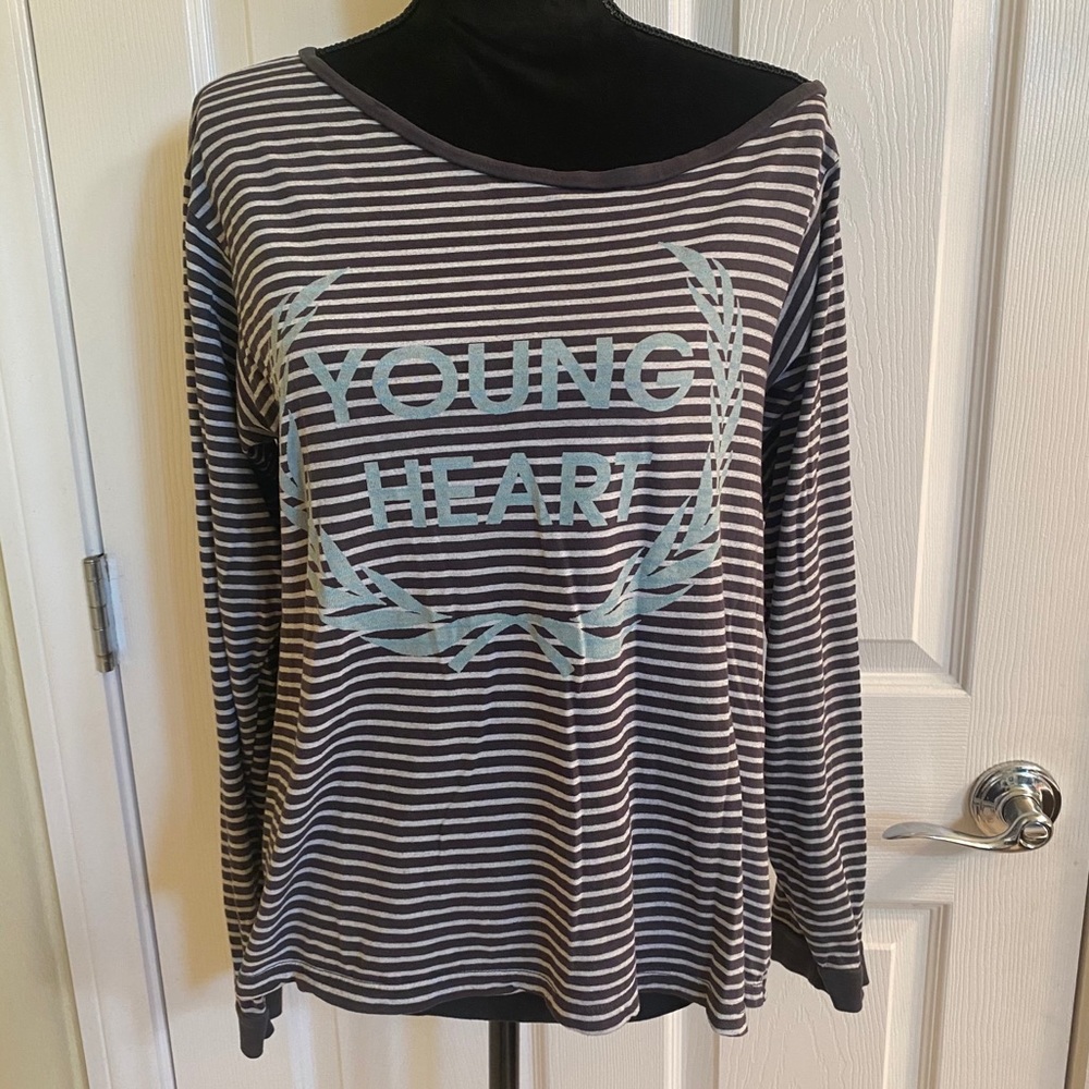 WILDFOX “Young Heart” Off the Shoulder Long Sleeve